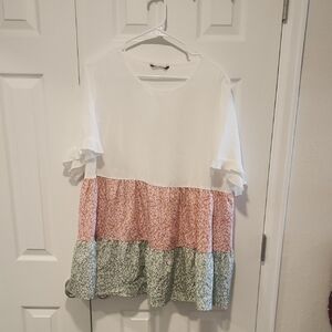 BloomChic Ruffle Sleeve Top